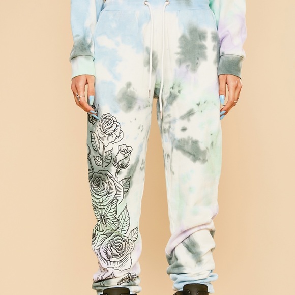 Dolls Kill Pants - Tie Dye Sweatpants